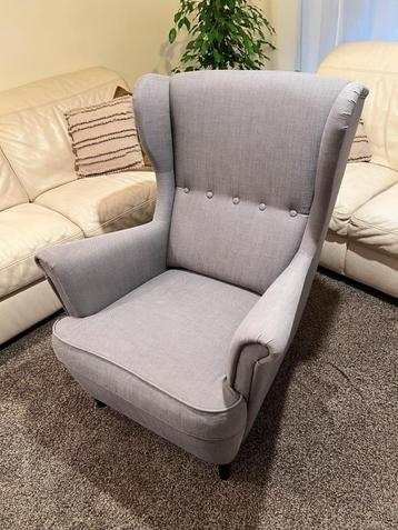  IKEA Strandmon grijze fauteuil beschikbaar voor biedingen
