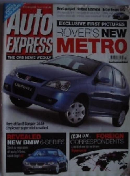 Auto Express 763 CityRover/Nissan 350Z/Corvette/C55 AMG, Livres, Autos | Brochures & Magazines, Utilisé, Général, Envoi