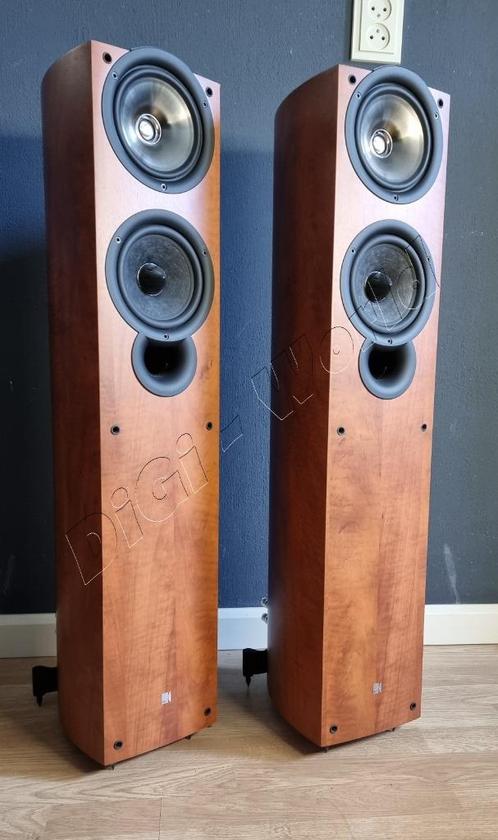 KEF IQ5SE -Special Edison/Second Edison in kersenhout, Audio, Tv en Foto, Luidsprekerboxen, Zo goed als nieuw, Front, Rear of Stereo speakers