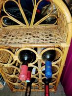 Rieten wijnhouder, Huis en Inrichting, Woonaccessoires | Wijnrekken, Gebruikt, Ophalen of Verzenden