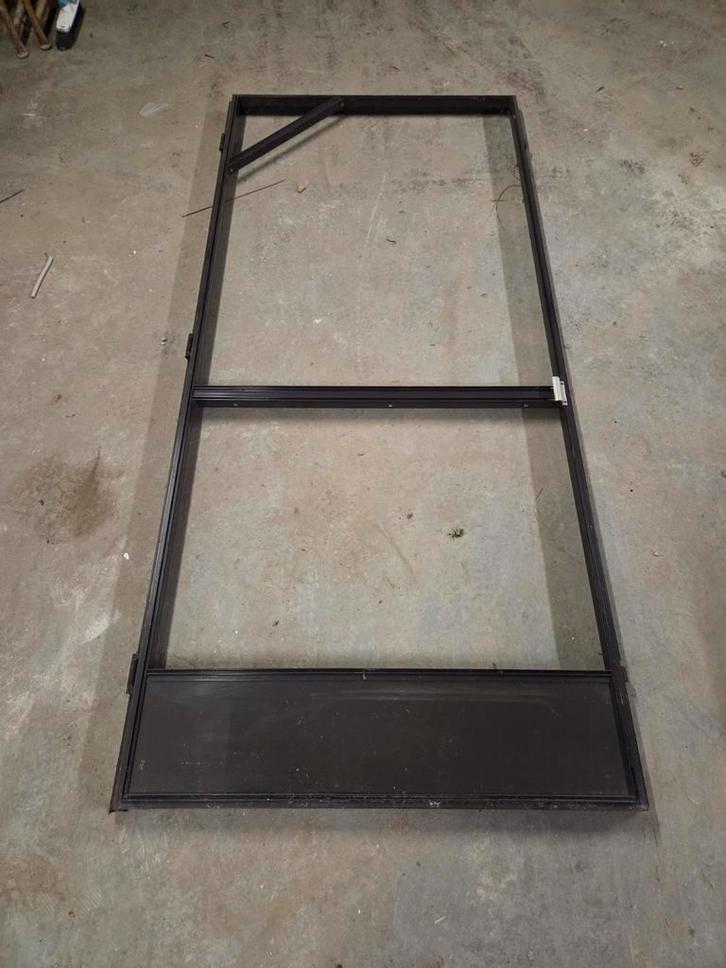 Vliegendeur aluminium 213cmx94cm, Doe-het-zelf en Bouw, Glas en Ramen, Ophalen
