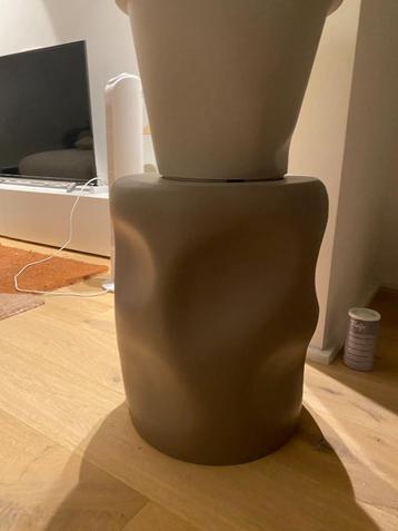 Table d'appoint/tabouret marron, Rond, Moins de 55 cm, Comme neuf, Enlèvement