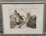 Gravure signe Roger hebbelinck, Antiquités & Art, Art | Eaux-fortes & Gravures, Enlèvement ou Envoi