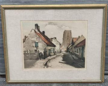 Gravure signe Roger hebbelinck beschikbaar voor biedingen