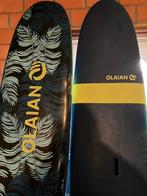 2 surfboarden / foamboard Olaian 8’6” (90 L) + leashes, Watersport en Boten, Golfsurfen, Ophalen, Gebruikt, Longboard, Met koord