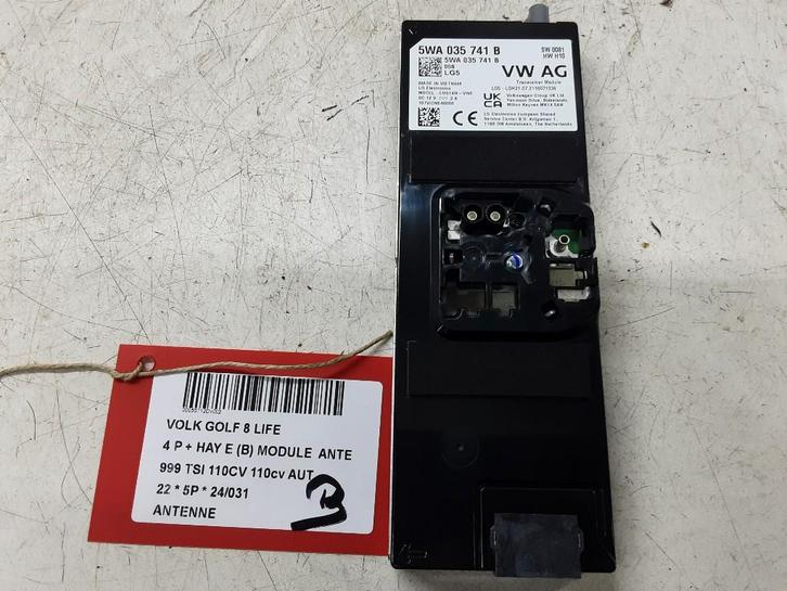 ANTENNE Volkswagen Golf VIII (CD1) (01-2019/-) (5WA035741B), Auto-onderdelen, Elektronica en Kabels, Volkswagen, Gebruikt