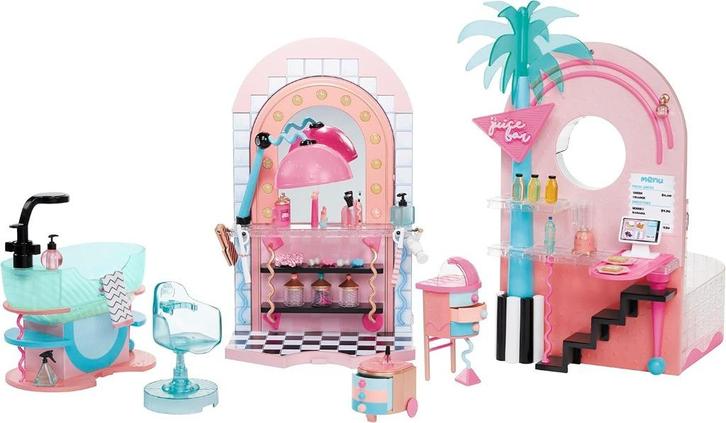 L.O.L. Surprise! Shine on Salon & Spa - 3 LOL POPPEN, Kinderen en Baby's, Speelgoed | Poppen, Gebruikt, Overige typen, Ophalen