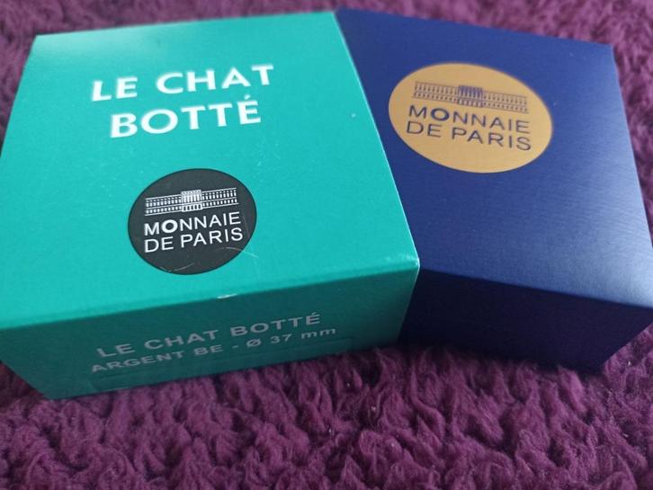 France 10 euro 2012 Le chat botté, Postzegels en Munten, Munten | Europa | Euromunten, 10 euro, Frankrijk, Zilver, Ophalen of Verzenden