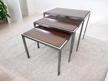 set van 3 vintage nesting tables Cees Braakman for Pastoe beschikbaar voor biedingen