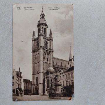 Oude postkaart Halle beschikbaar voor biedingen