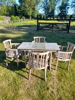 Teak tuinset, Tuin en Terras, Tuinsets en Loungesets, Ophalen of Verzenden, Zo goed als nieuw, Tuinset