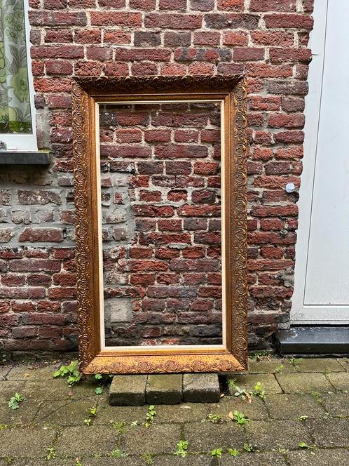 Antieke gouden kaders, Antiek en Kunst, Antiek | Spiegels, Rechthoekig, Ophalen