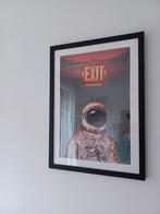 Affiche encadrée Astronaute "EXIT", Comme neuf, Enlèvement ou Envoi