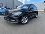 Vw Tiguan 1.4 benzine + elektrisch DSG plug-in hybride, 2022, Auto's, 4 cilinders, 35 g/km, Zwart, Leder