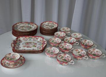 Très beau Sarreguemines, décor de vaisselle en porcelaine n