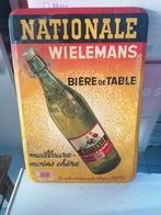 Oud blikken bier bord wielemans, Ophalen of Verzenden