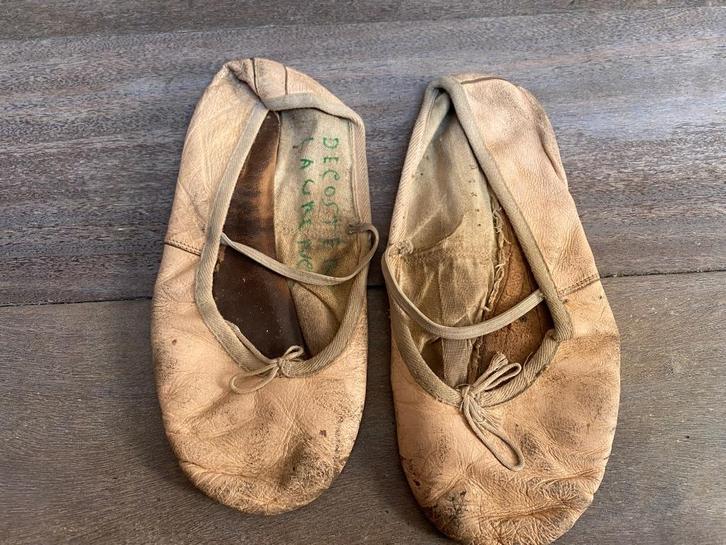 Gandolfi Ltd vintage roze leren dansslippers uit de jaren 70, Sport en Fitness, Ballet, Gebruikt, Schoenen, Verzenden