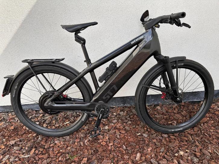 Stromer ST7 - MEDIUM - Full option - slechts 3500km - vering, Fietsen en Brommers, Elektrische fietsen, Zo goed als nieuw, Stromer