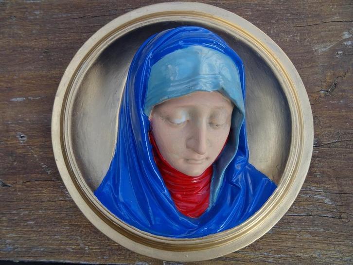 Ancien relief Sainte Marie relief Maria statue murale 1930, Antiquités & Art, Antiquités | Objets religieux, Enlèvement ou Envoi