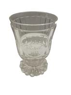 Gegraveerd glas - Gedateerd 1833 Emlek Pestrol - Bohemen (?), Ophalen of Verzenden