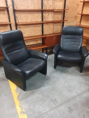 2 Vintage lounge faultuils van De Sede, model ds50 beschikbaar voor biedingen