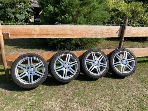 TOP AANBIEDING complete AMG wielen Mercedes, Auto-onderdelen, Banden en Velgen, Velg(en), Zomerbanden, 18 inch, 245 mm, Personenwagen