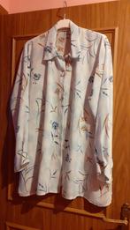 Chemisier bleu avec motifs - taille 46, Kleding | Dames, Grote Maten, Ophalen, Blauw
