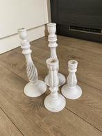 Houten kandelaars, Huis en Inrichting, Woonaccessoires | Kandelaars en Kaarsen, Ophalen, Zo goed als nieuw, Hout