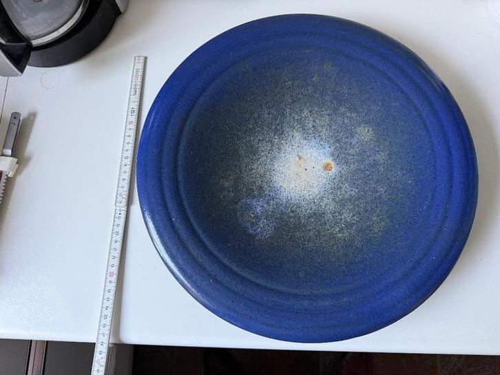 Grote Vintage Design Schaal – Kobaltblauw, Antiek en Kunst, Antiek | Glaswerk en Kristal, Ophalen