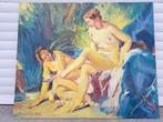 Huile sur panneau nu signe tony reniers, Ophalen of Verzenden