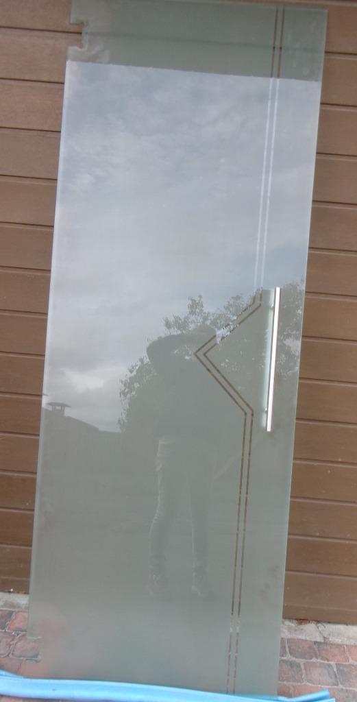 glazen binnendeur, Doe-het-zelf en Bouw, Glas en Ramen, Zo goed als nieuw, Veiligheidsglas, Ophalen