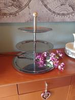 Mooie grote etagere in rvs, hoogte 50 cm, Ophalen of Verzenden, Zo goed als nieuw