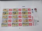 PLANCHE de 15 Timbres TINTIN/ Voiture LINCOLN -NEUF, Collections, Enlèvement ou Envoi, Tintin, Neuf, Autres types