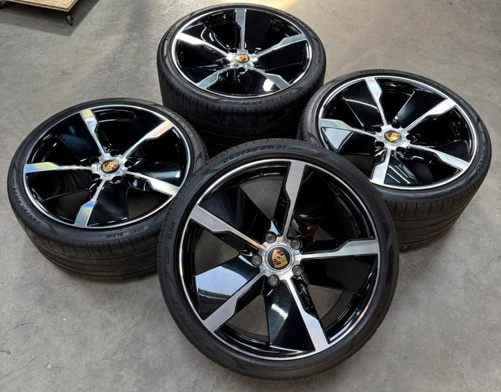 Originele Porsche Taycan 21 inch Exclusive Design velgen, Auto-onderdelen, Banden en Velgen, Banden en Velgen, Zomerbanden, 21 inch
