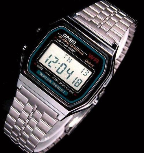 montre Casio Vintage Retro Digital Alarm Chrono A159WA-N1, Bijoux, Sacs & Beauté, Montres | Hommes, Neuf, Montre-bracelet, Casio