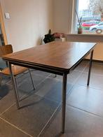 Vintage Formica tafel bruin, Ophalen, Overige materialen, Vintage, 50 tot 100 cm