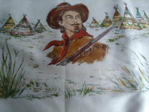 Tafelkleed – western taferelen – 140 / 240 cm, Huis en Inrichting, Tafelkleden, Nieuw, Rechthoek, Binnen, Ophalen of Verzenden