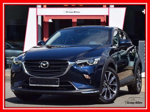 Mazda CX-3 2.0i HAKONE 1/2 LEDER - NAVI - LED - HUD - CAMERA, Auto's, Mazda, Bedrijf, Te koop, CX-3, ABS, Achteruitrijcamera, Airbags