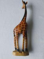 Houten giraf Senegal houtsnijwerk 30 cm x 10 cm, Ophalen of Verzenden