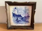 Charmant porseleinen tegeltje 19cm x 19cm, Ophalen of Verzenden