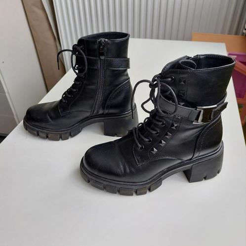 Zwarte meisjes laarsjes mt 36, Kinderen en Baby's, Kinderkleding | Schoenen en Sokken, Gebruikt, Laarzen, Meisje, Ophalen of Verzenden