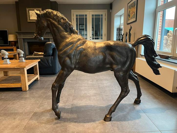 Paard brons , veulen werkelijke grootte, Dieren en Toebehoren, Paarden