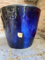 nouveau pot de 3 plantes en céramique émaillée bleue, Enlèvement