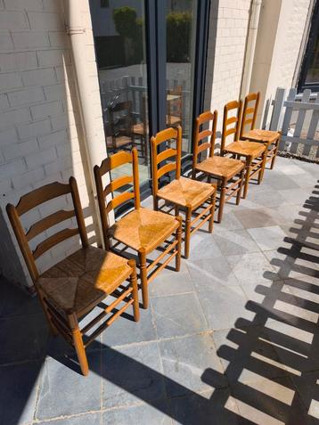 6 chaises paillage  beschikbaar voor biedingen