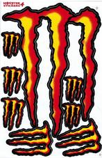 Feuille d'autocollants Monster Energy Orange, ensemble d'aut, Motos