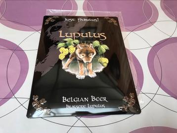 Panneau publicitaire pour bière Lupulus en métal, neuf, Enlèvement ou Envoi, Neuf, Panneau publicitaire