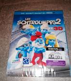 Blu-ray 3D +2D+Dvd+ Digitaal De Smurfen2, Ophalen of Verzenden, Zo goed als nieuw