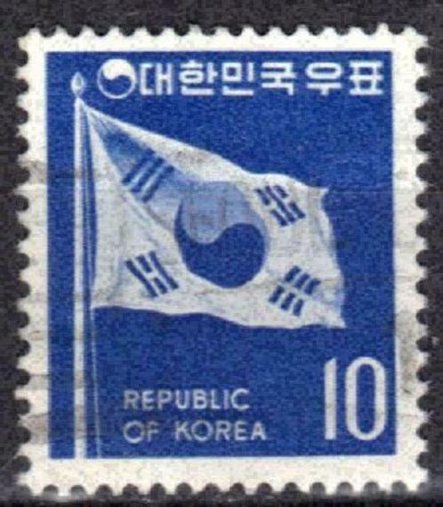 Zuid-Korea 1969-1970 - Yvert 534A - Vlag (ST), Timbres & Monnaies, Timbres | Asie, Affranchi, Envoi