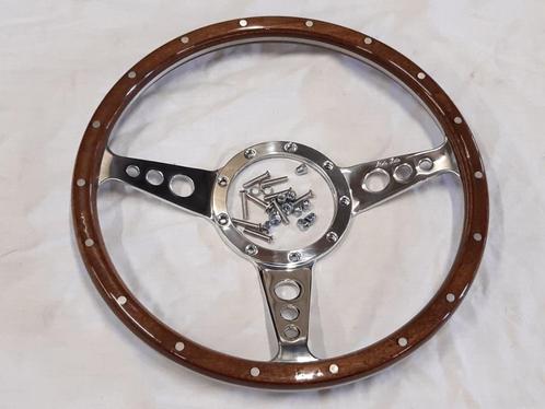 Stuur Moto-Lita, dished, Woodrim 13", Classic Mini, Auto-onderdelen, Besturing, Mini, Oldtimer onderdelen, Rover, Universele onderdelen
