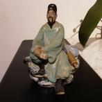 Zeldzaam vintage Chinees beeldje Wanjiang geglazuurd aardewe, Ophalen of Verzenden, Zo goed als nieuw